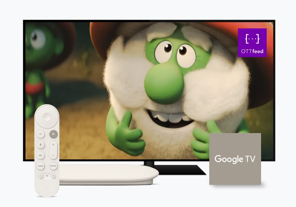 OTTfeed custom Google TV channel