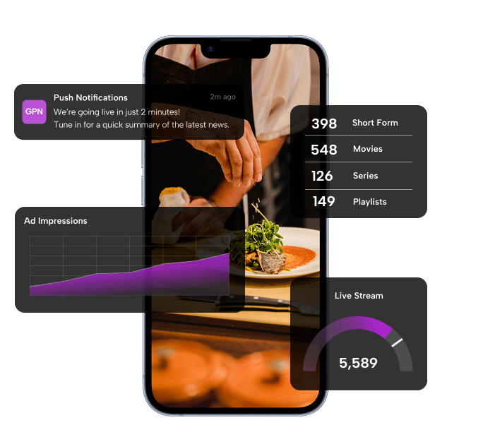 Live streaming on mobile devices